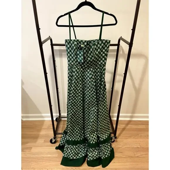 De Castro Green Checkmate Dress size S - Picture 4 of 7